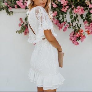 VICI Well Wishes Lace Ruffle dress